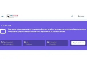 Многодетные семьи Нижегородской области могут оформить в онлайн-формате компенсацию части платного обучения детей в техникумах